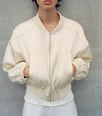 Women's Cropped Bomber Jacket Coat