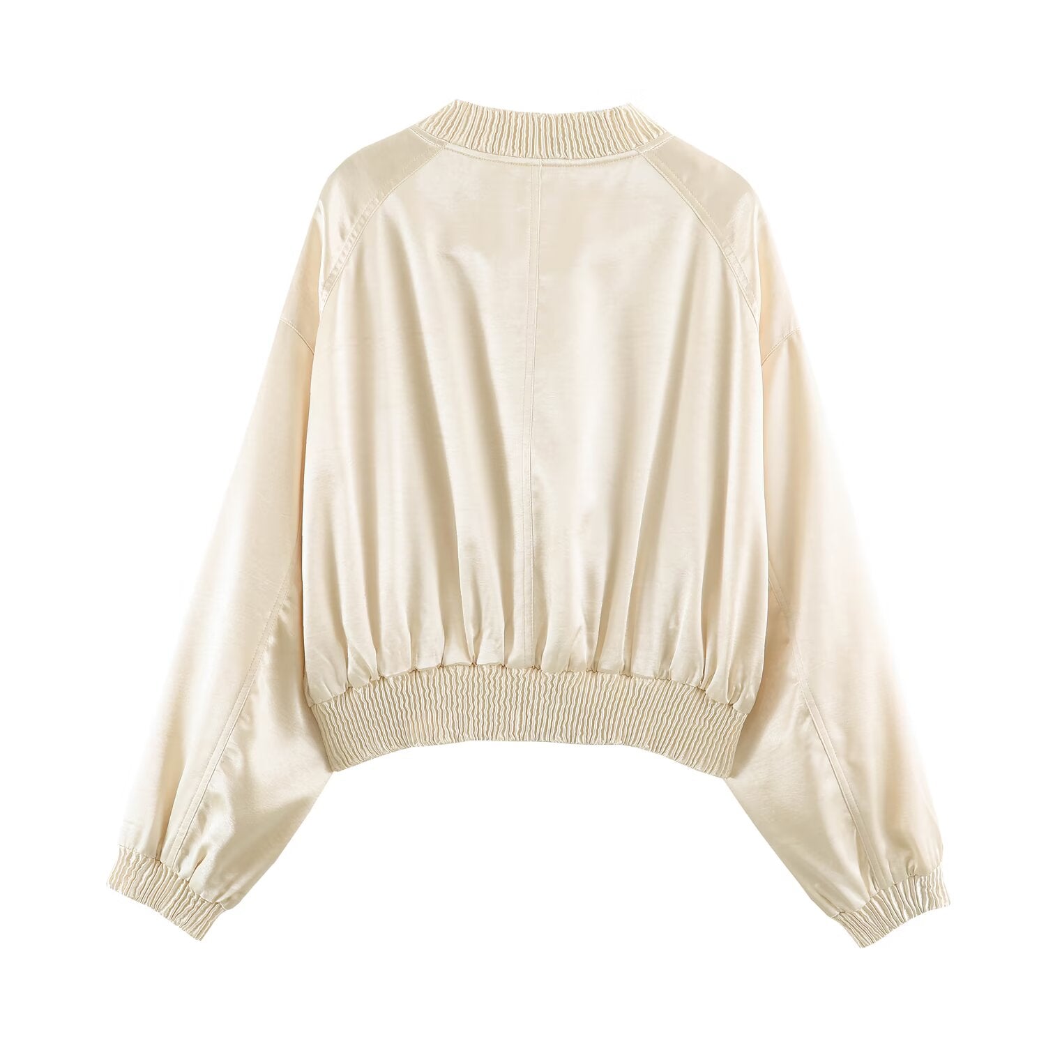Women's Cropped Bomber Jacket Coat