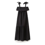 Women's Embroidered Off-Shoulder Midi Dress