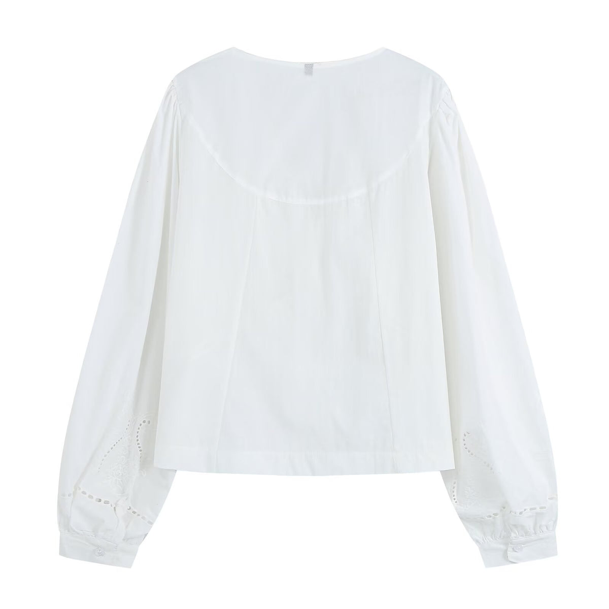 Women's French Vintage Embroidered Poplin Shirt