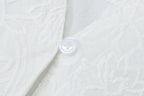 Women's French Vintage Embroidered Poplin Shirt