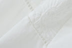 Women's French Vintage Embroidered Poplin Shirt