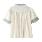 Women's Tied Lace-Detail Poplin Shirt