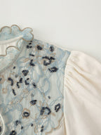 Women's Tied Lace-Detail Poplin Shirt