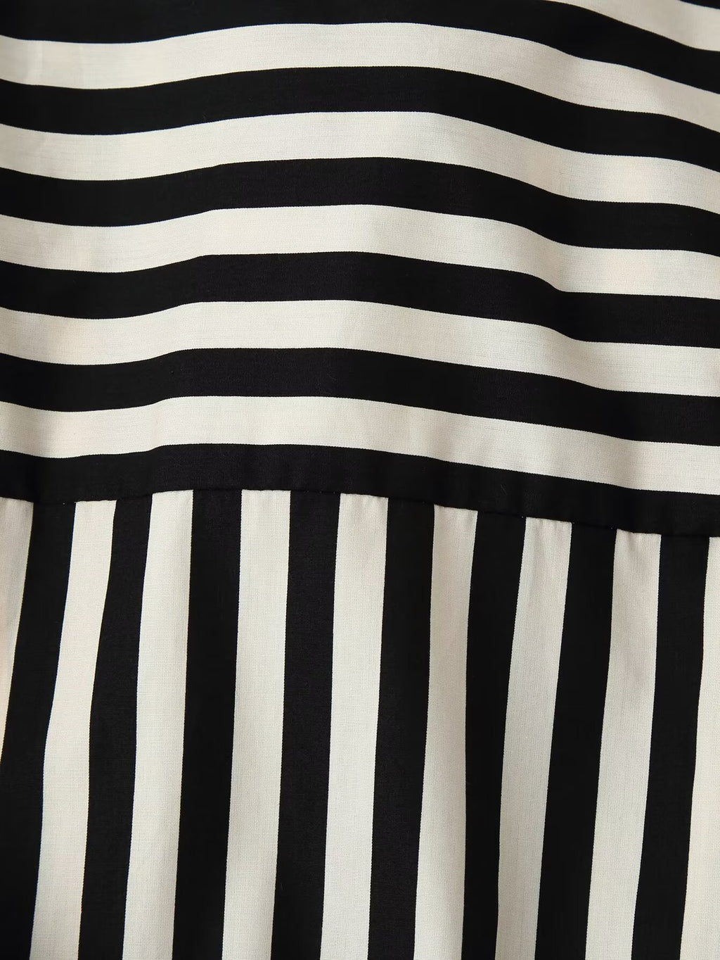 Belted Striped Collared Shirt