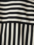 Belted Striped Collared Shirt