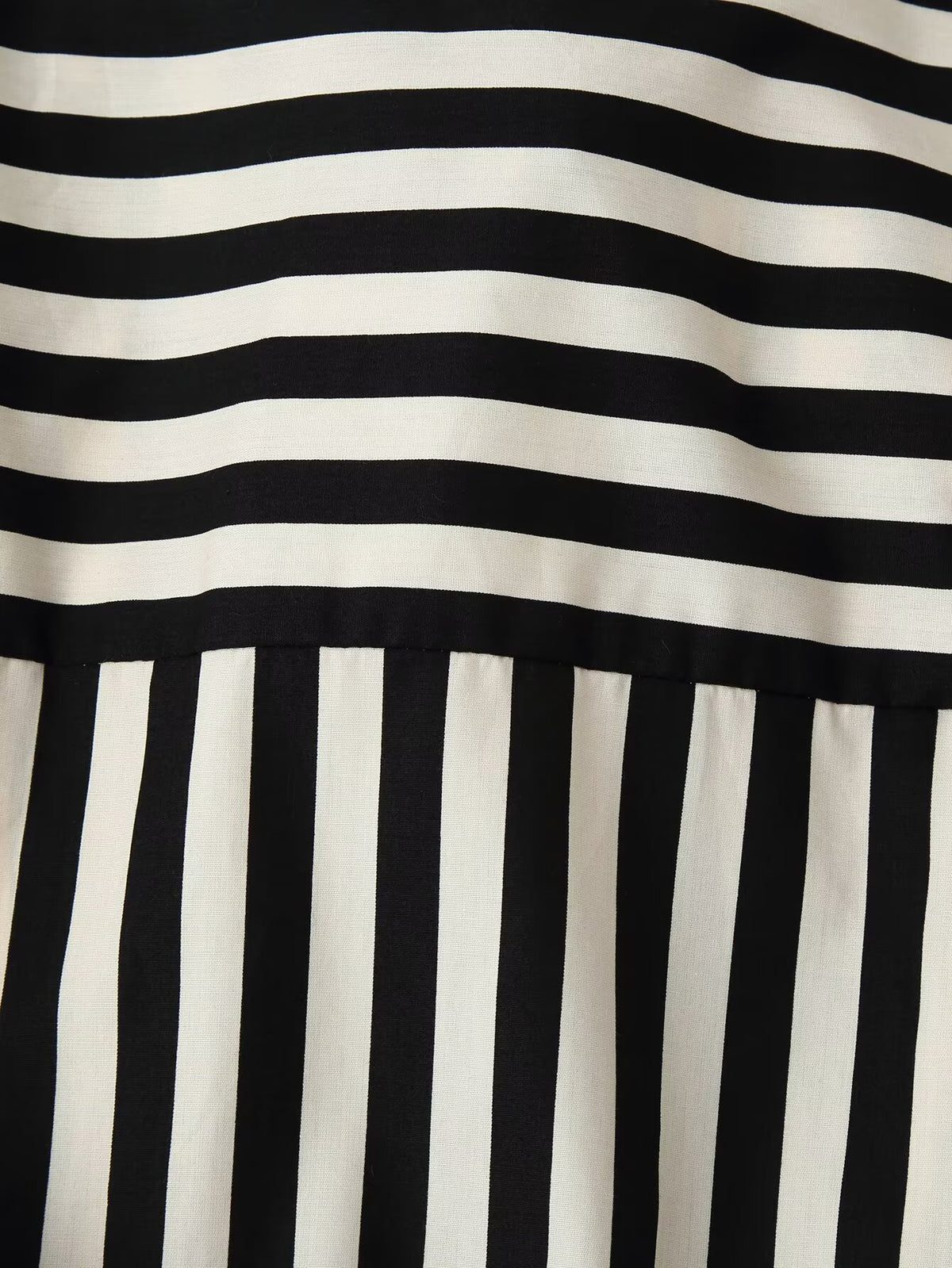 Belted Striped Collared Shirt