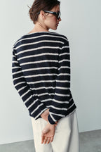 Striped Knit Sweater