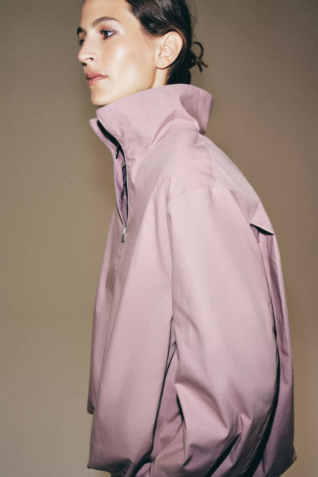 Early Autumn Turtleneck Bomber Jacket