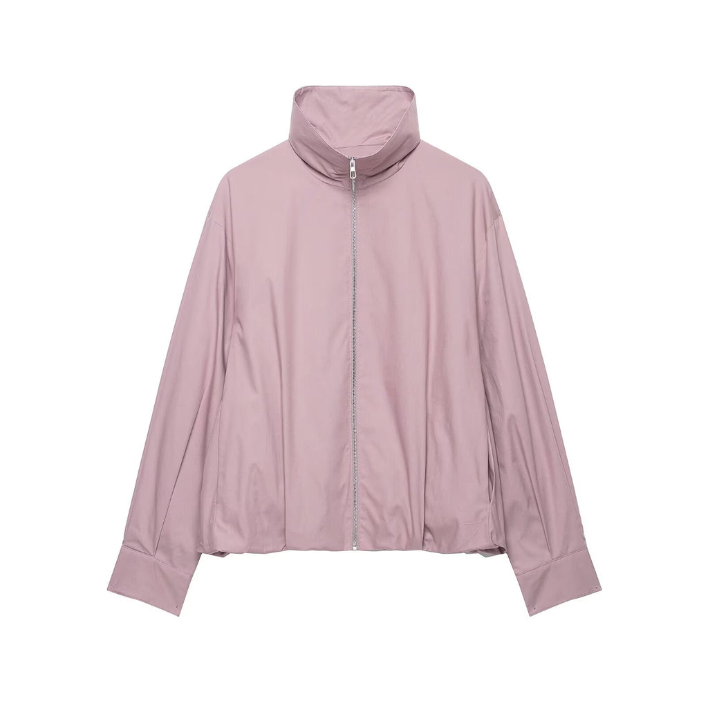 Early Autumn Turtleneck Bomber Jacket