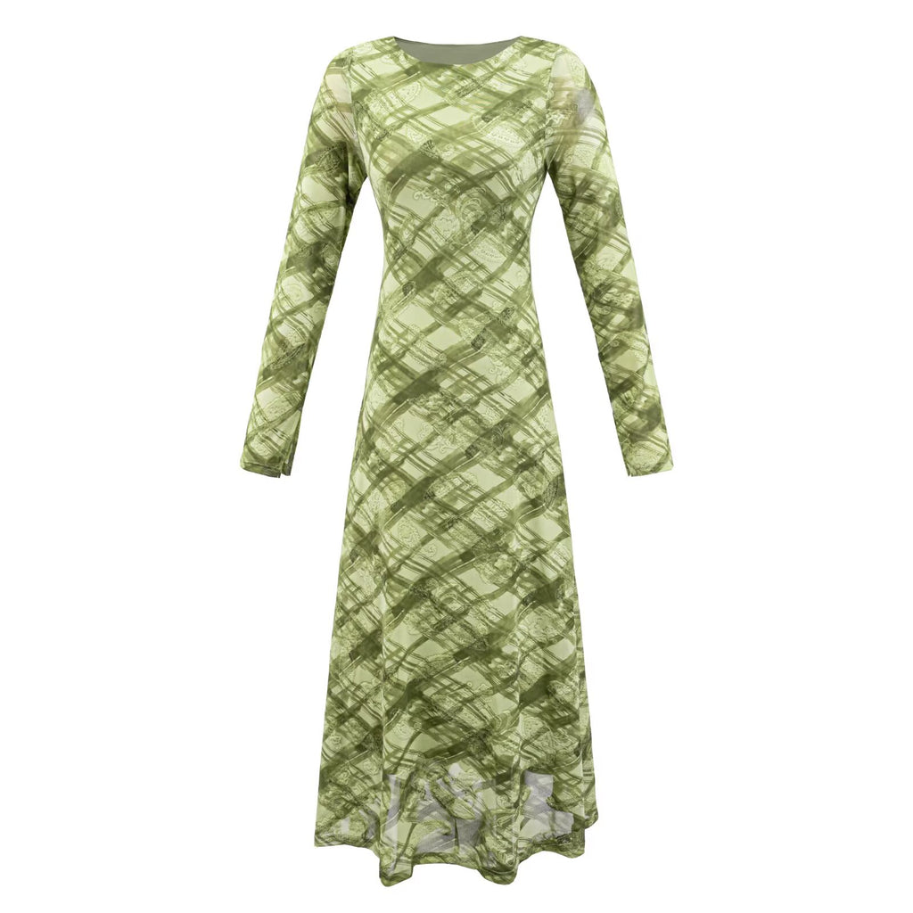 Green and Floral Pattern