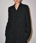 Black Relaxed-Fit Blazer