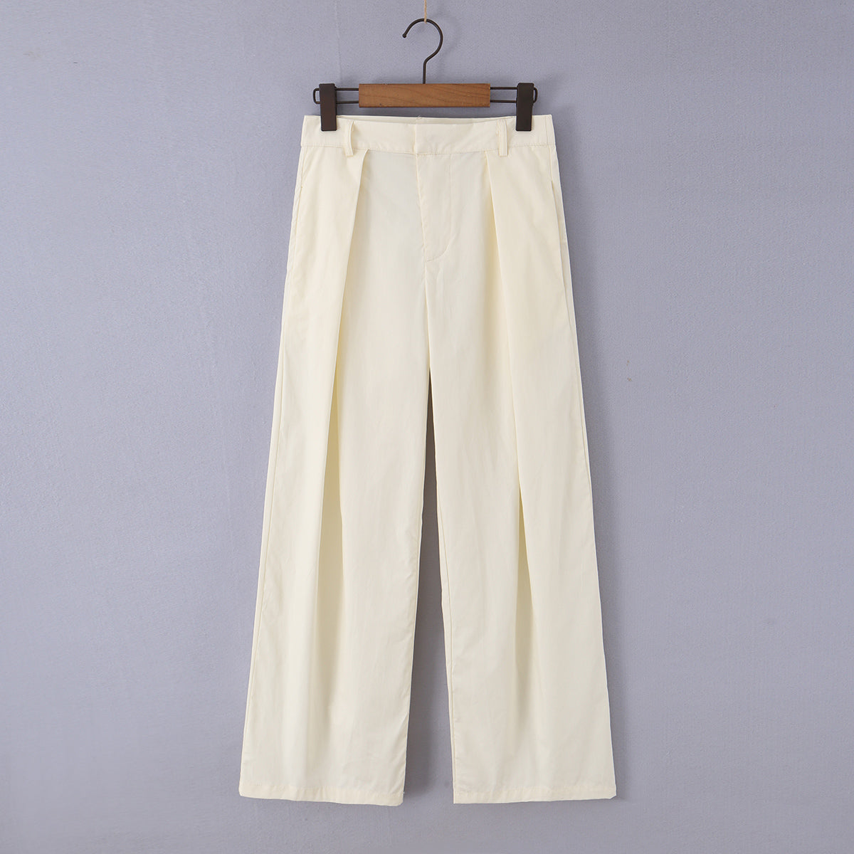 Women Clothing Sexy All Match Boning Corset Waist Three Dimensional Steel Ring Top Wide Leg Pants