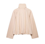 Women Clothing Autumn Fashionable All Match Personality Bomber Jacket Jacket