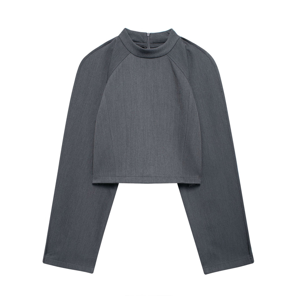 Women's Fluffy Suit Jacket & Straight-Leg Pants Set