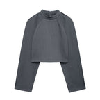 Women's Fluffy Suit Jacket & Straight-Leg Pants Set