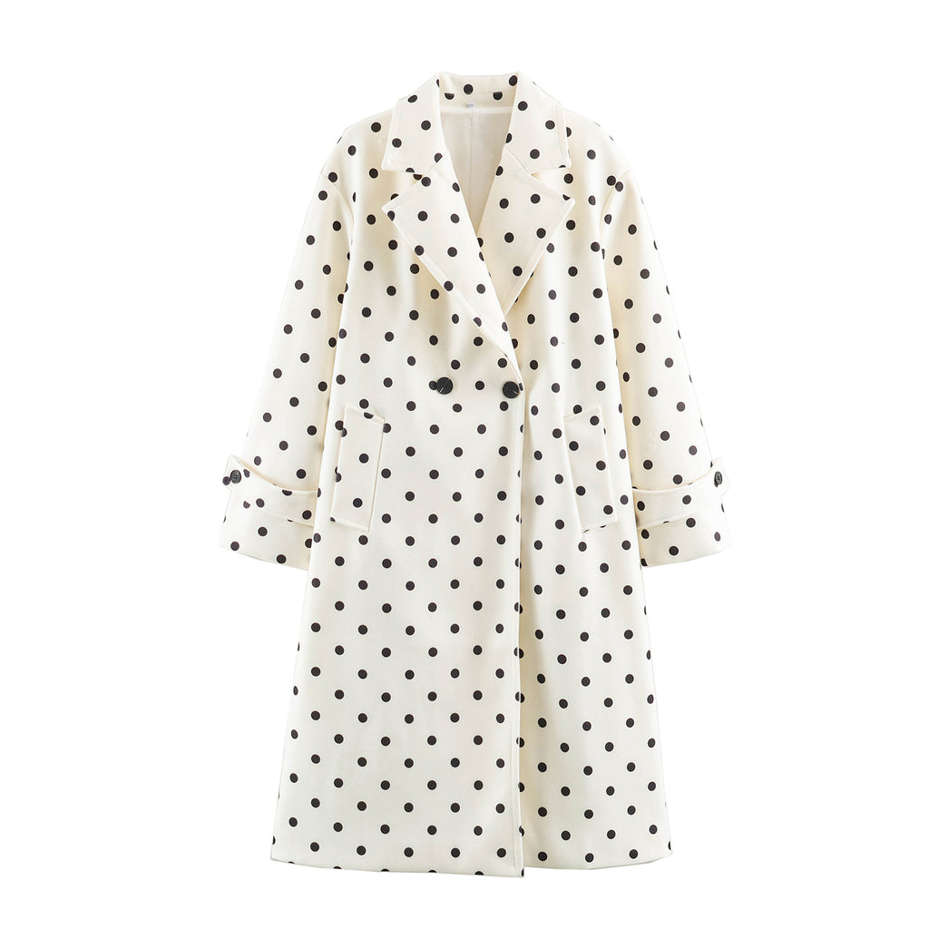 Beige with polka dots