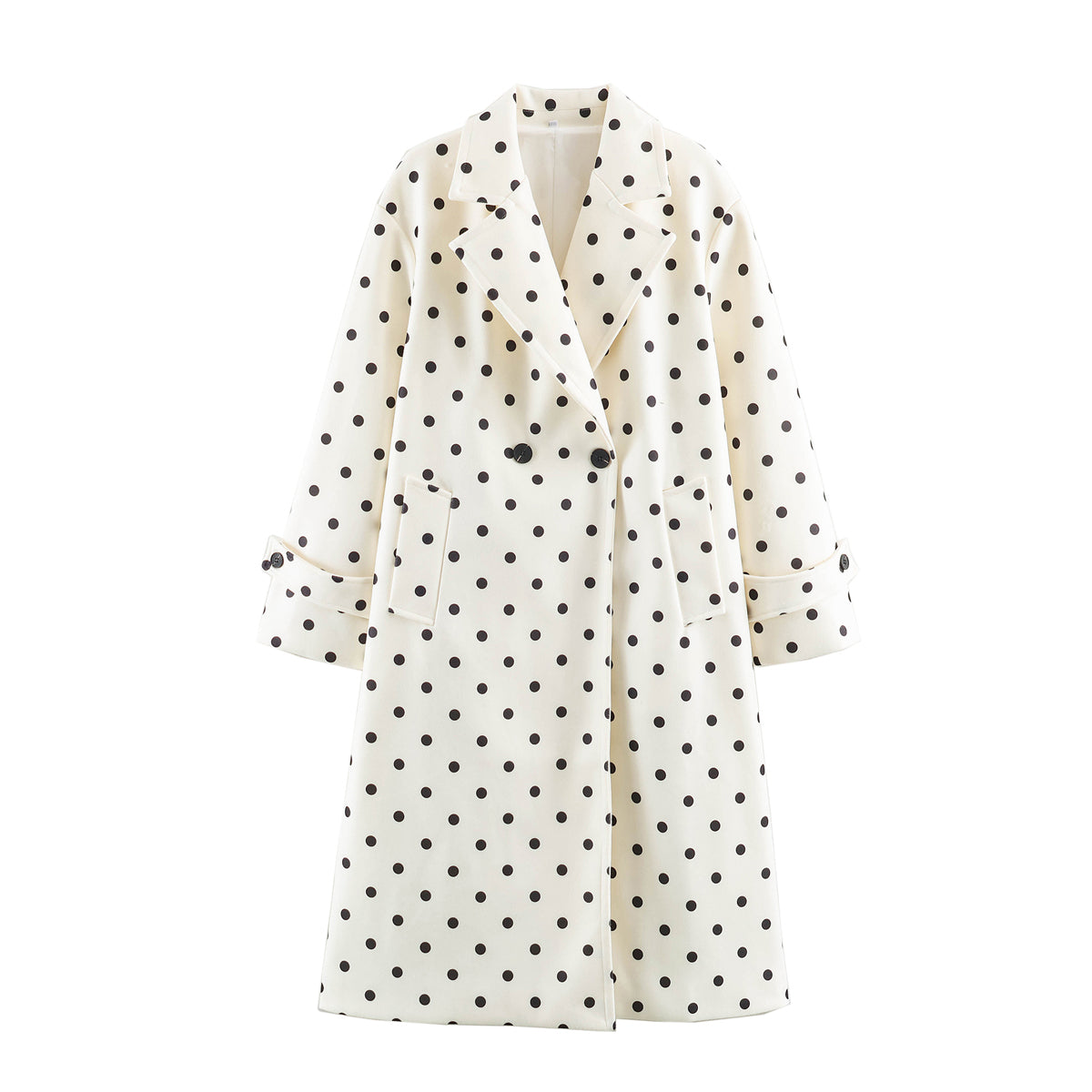Beige with polka dots