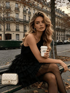 Women French Cake Elegant Tulle Tutu Dress