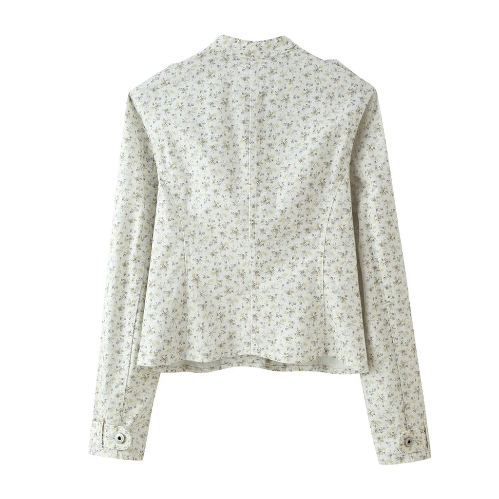 Women's Floral Jacket & Trousers Two-Piece Set