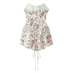 Women's Floral Strapless Tube Dress