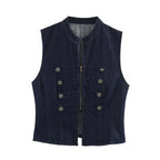 Women's Vest & A-Line Skirt Two-Piece Set