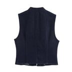 Women's Vest & A-Line Skirt Two-Piece Set