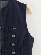 Women's Vest & A-Line Skirt Two-Piece Set
