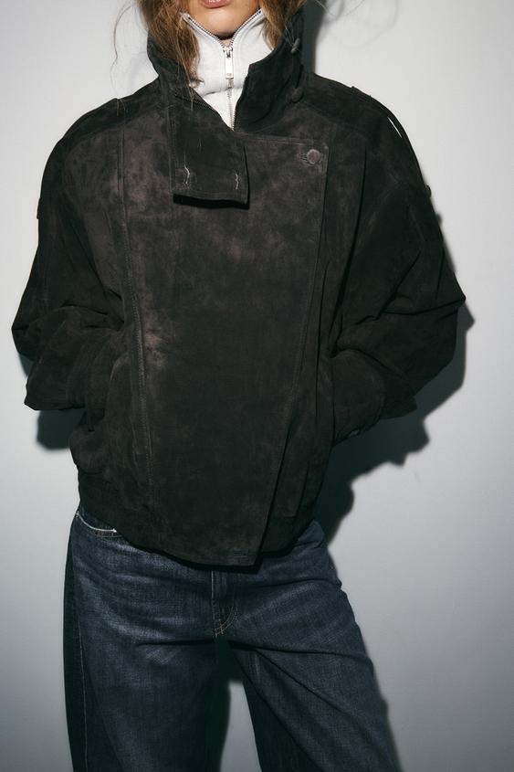 Women's Suede Moto Jacket
