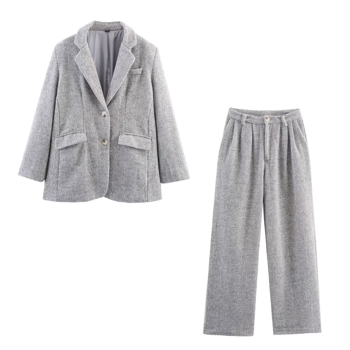 Casual Office Pant Suit Set
