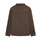 Women's Single-Button Long-Sleeve Office Shirt