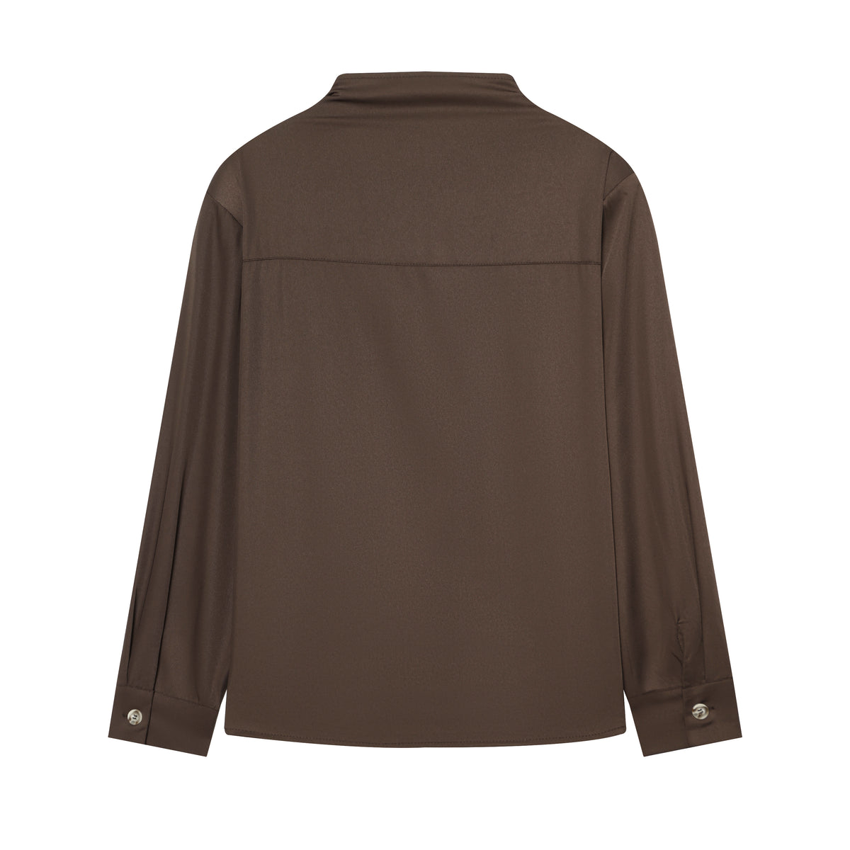Women's Single-Button Long-Sleeve Office Shirt