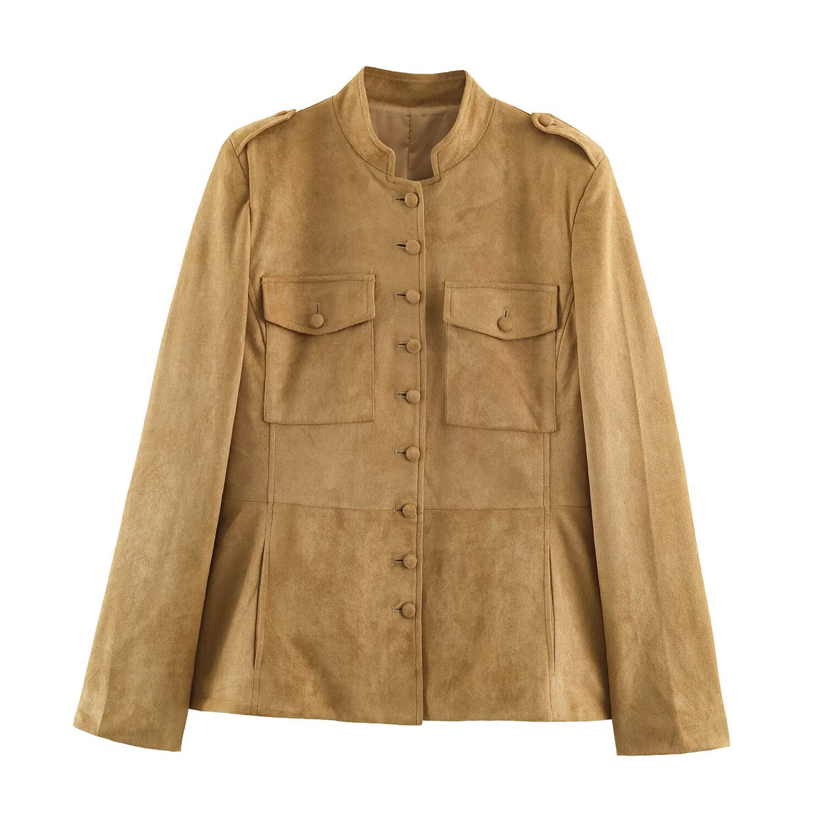 Women's Suede Strap-Detail Jacket