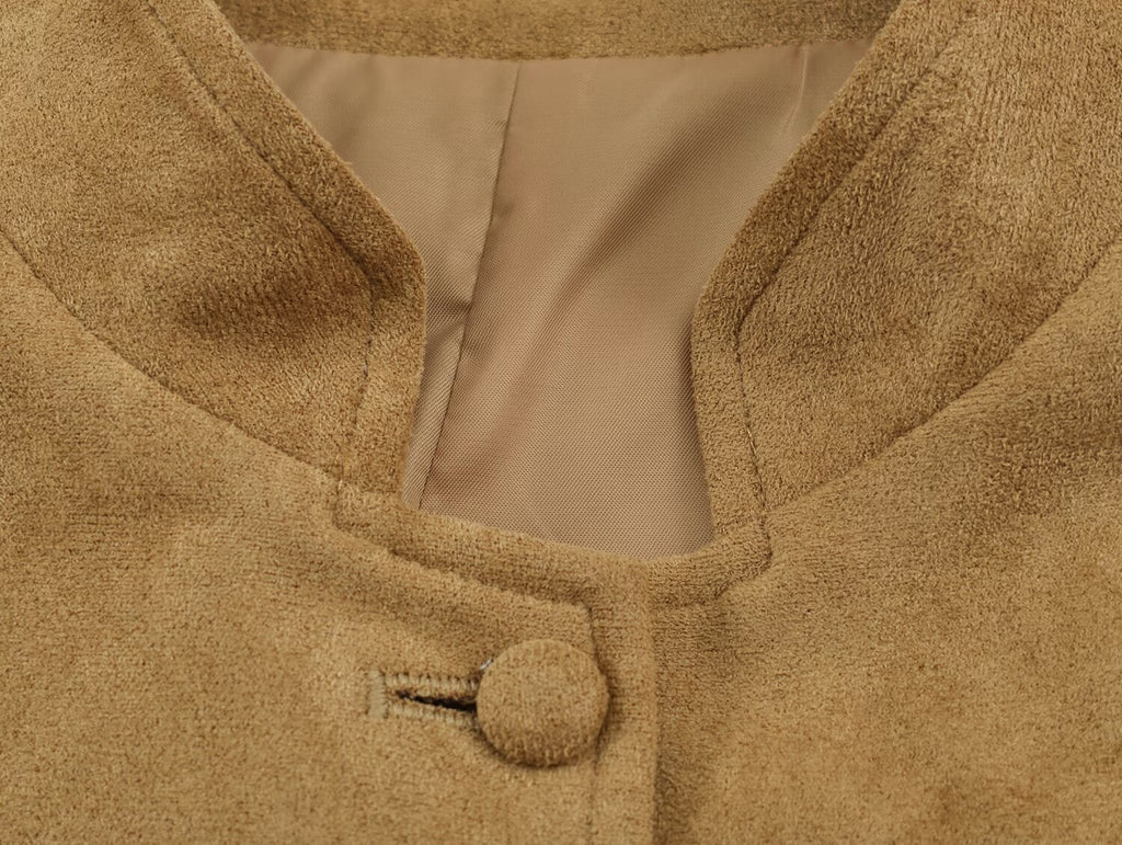 Women's Suede Strap-Detail Jacket