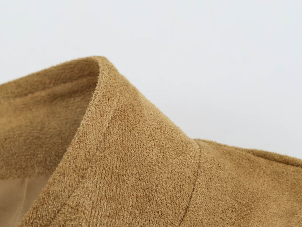 Women's Suede Strap-Detail Jacket
