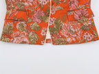Floral Print Waist-Detail Blazer