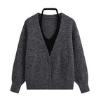 Women's Double-Layer Knit Coat