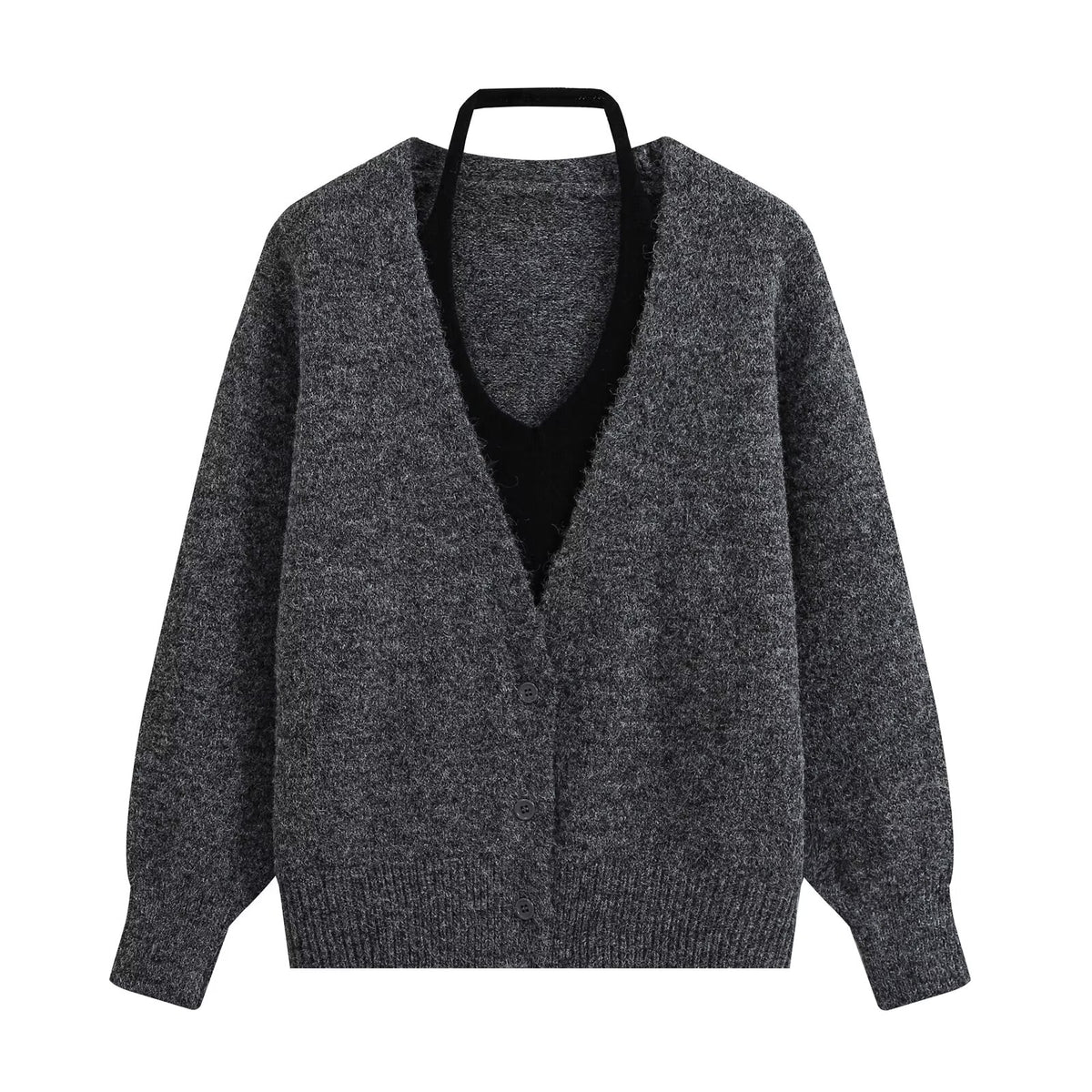 Women's Double-Layer Knit Coat