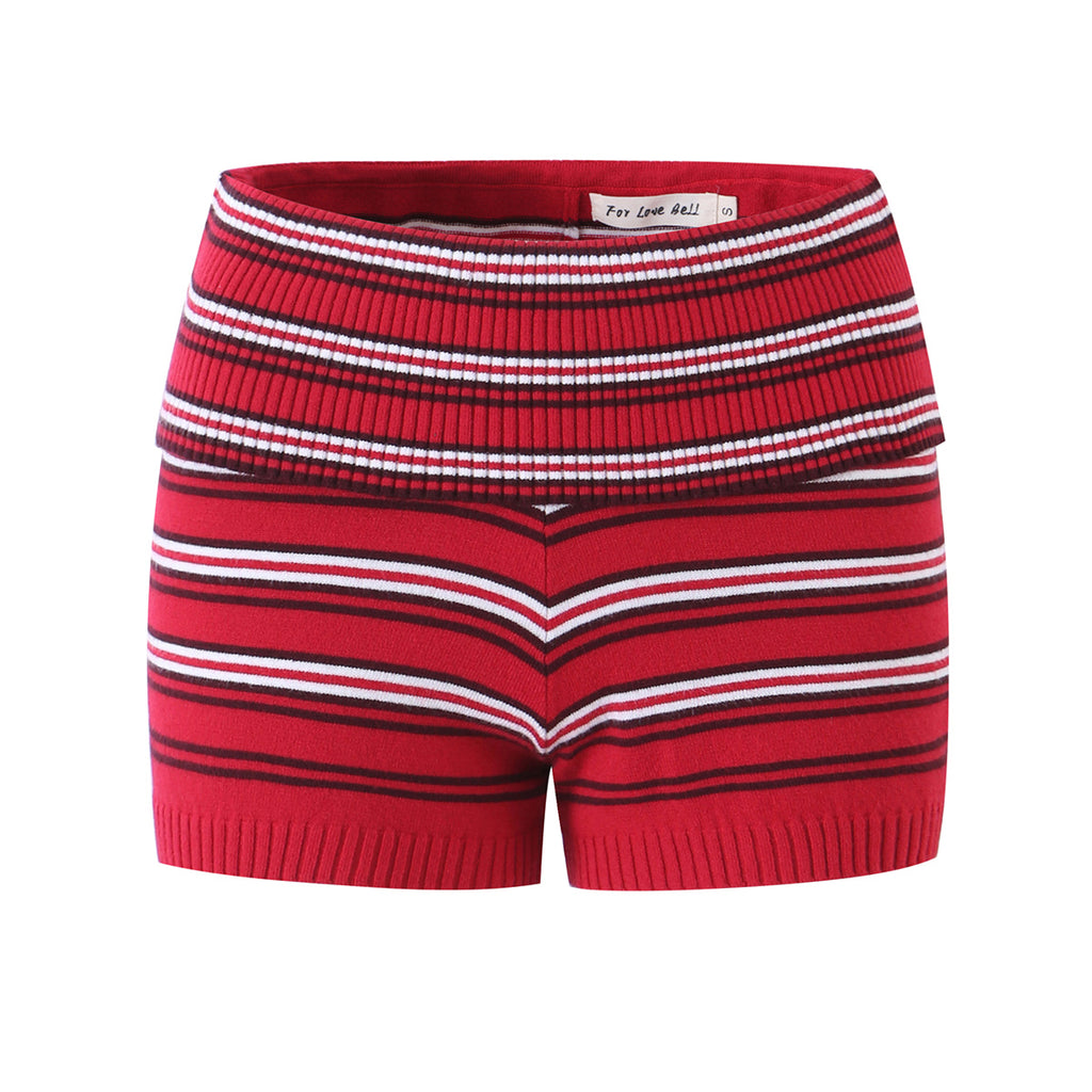 Red Striped Shorts