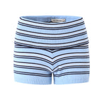 Blue Striped Shorts