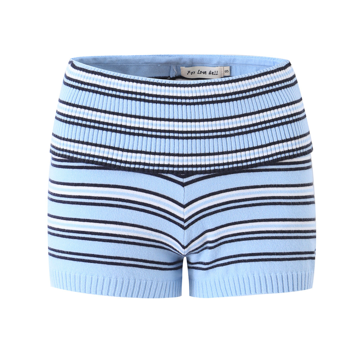 Blue Striped Shorts