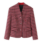 Women's Stand-Collar Single-Breasted Blazer