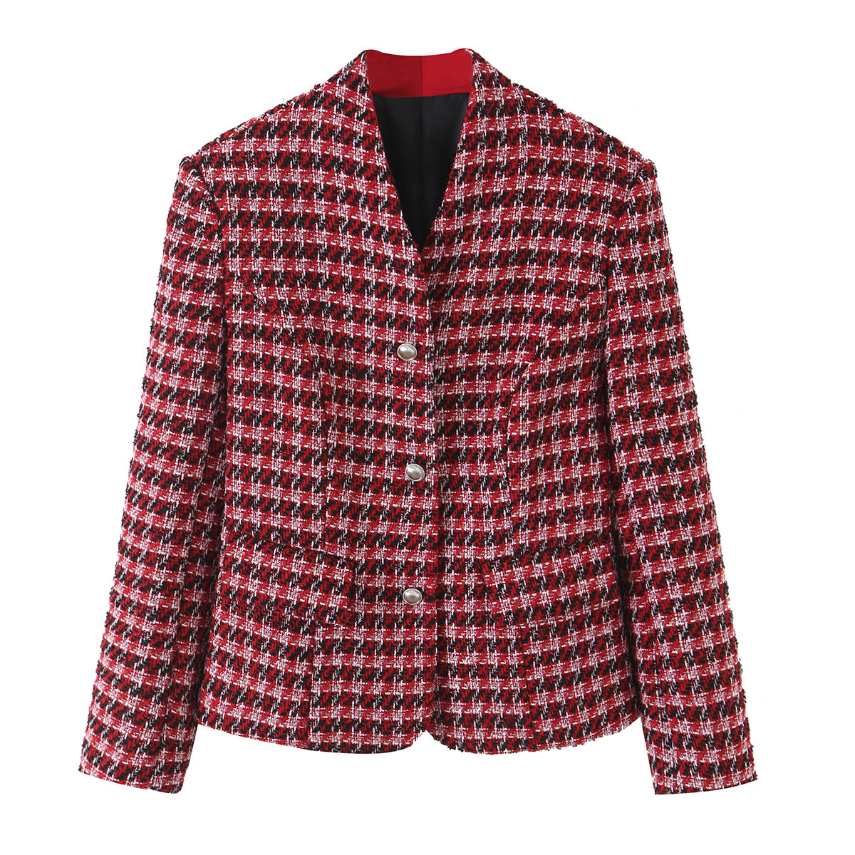 Women's Stand-Collar Single-Breasted Blazer