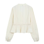 Women's Lace-Embroidered Romantic Blouse