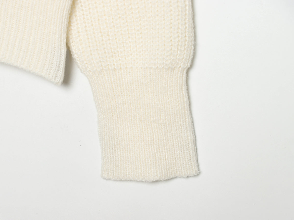 Women's Double-Zip Stand-Collar Sweater Coat