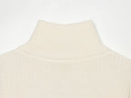 Women's Double-Zip Stand-Collar Sweater Coat