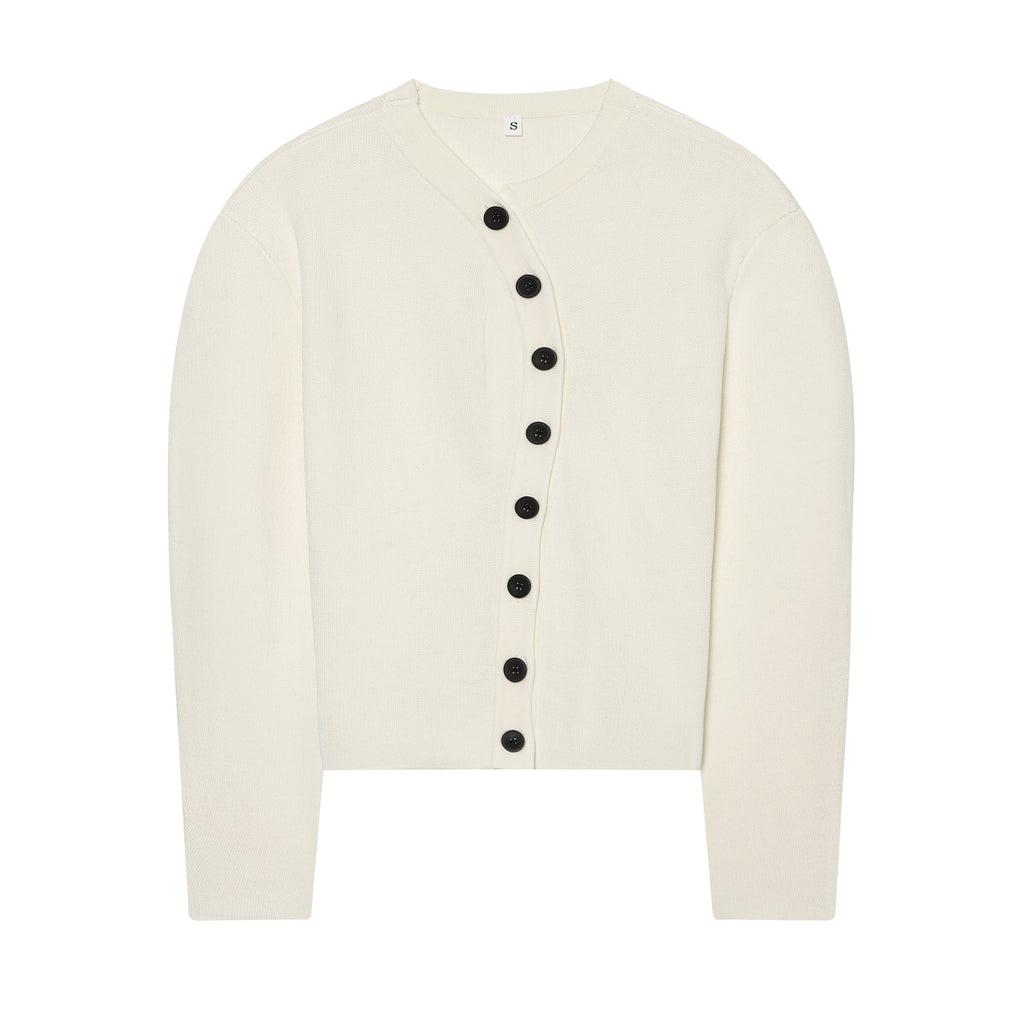 Women's Loose Button-Front Knit Coat