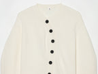 Women's Loose Button-Front Knit Coat