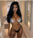 Cross Mirror Bikini Swimwear