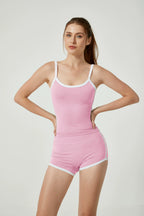 Women's Seamless Top & Shorts Workout Set